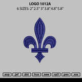 Logo 1012a Embroidery File 6 sizes