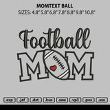 Momtext Ball Embroidery File 6 sizes