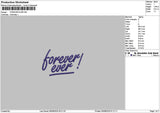 Forevertext 0608 Embroidery File 6 sizes