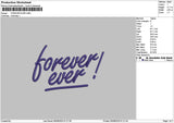 Forevertext 0608 Embroidery File 6 sizes