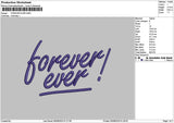 Forevertext 0608 Embroidery File 6 sizes