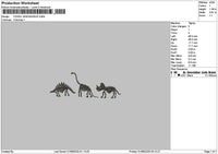 Dinosaurus 0108 Embroidery File 6 sizes