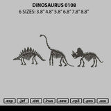 Dinosaurus 0108 Embroidery File 6 sizes
