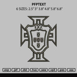 Fpftext Embroidery File 6 sizes