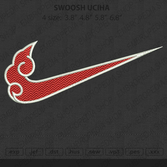 Akatsuki Swoosh embroidery files