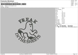 Freak In The Sheets Embroidery File 4 sizes