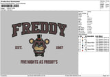 Freddytext Embroidery File 6 sizes