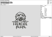 Frenchietext Embroidery File 6 sizes