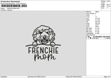 Frenchietext Embroidery File 6 sizes