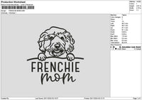 Frenchietext Embroidery File 6 sizes