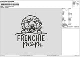 Frenchietext Embroidery File 6 sizes