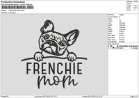 Frenchietext Embroidery File 6 sizes