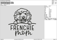 Frenchietext Embroidery File 6 sizes