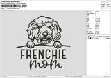 Frenchietext Embroidery File 6 sizes