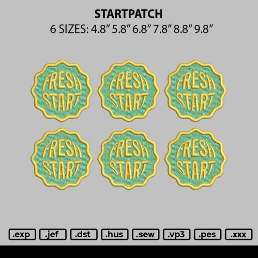 Startpatch Embroidery File 6 sizes