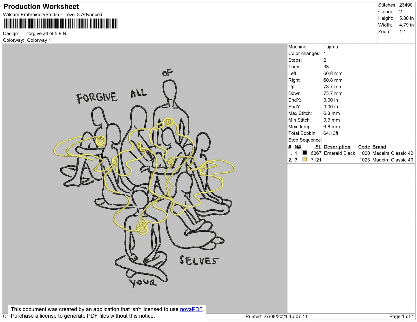 Forgive All Embroidey File 4 size