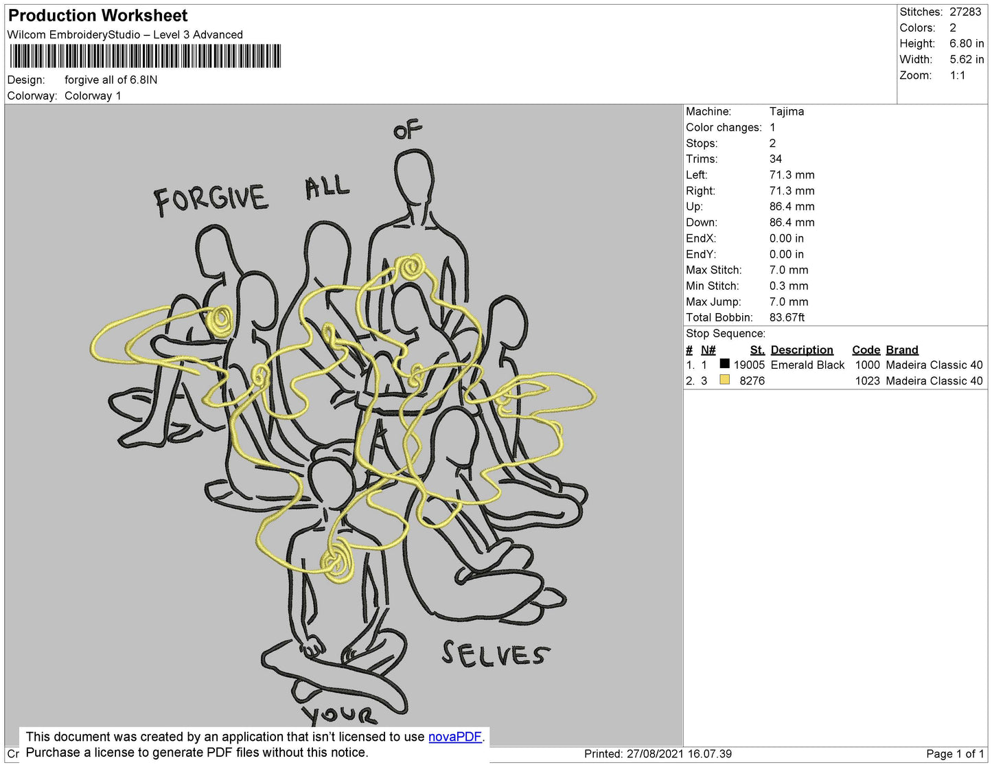 Forgive All Embroidey File 4 size