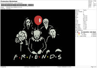 Halloween Friends V2 Embroidery File 6 sizes