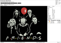 Halloween Friends V2 Embroidery File 6 sizes