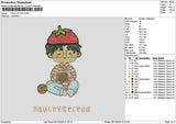 Fruity Text 02 Embroidery File 6 sizes