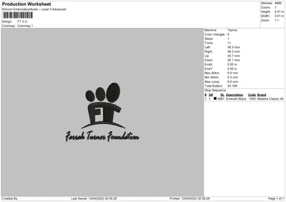 FT Embroidery File 4 size