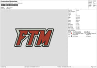 Ftm V2 Embroidery File 6 sizes
