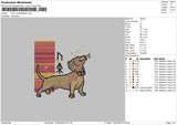 Dog 0805 Embroidery File 6 sizes