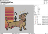 Dog 0805 Embroidery File 6 sizes