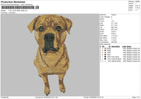 Dog Head 2908 Embroidery File 6 sizes