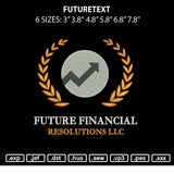 Futuretext Embroidery File 6 sizes