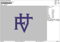Logo 2511 Embroidery File 6 sizes