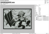 Fairy Tail Natsu Embroidery File 4 size