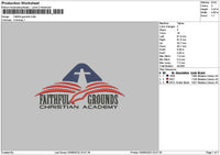 Faithfultext 0208 Embroidery File 6 sizes