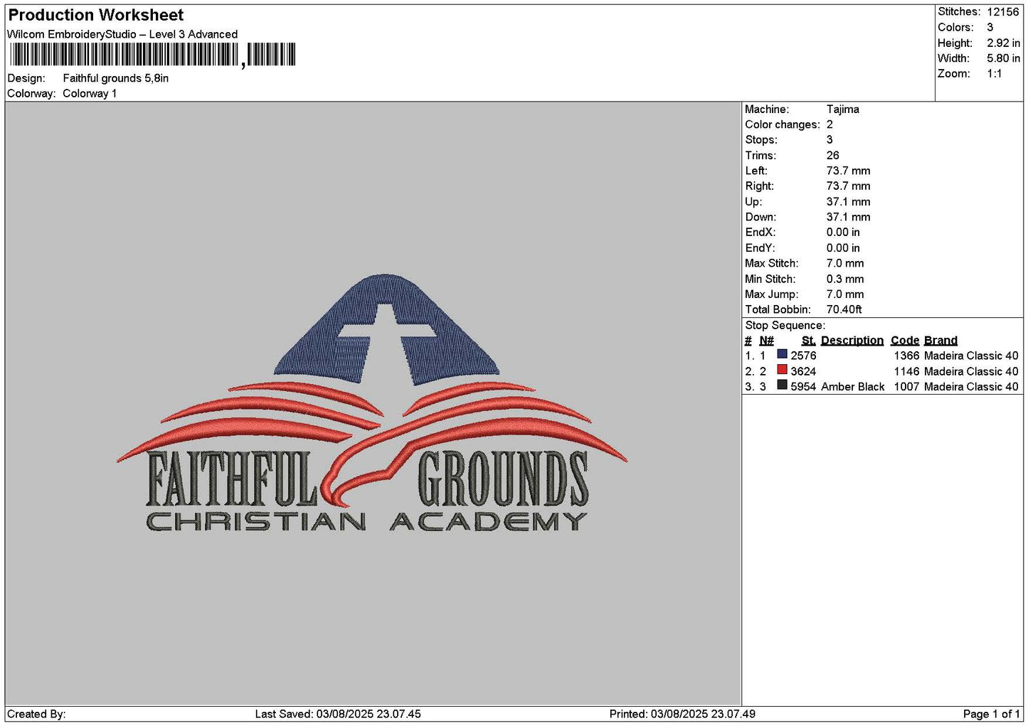 Faithfultext 0208 Embroidery File 6 sizes