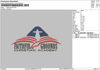 Faithfultext 0208 Embroidery File 6 sizes