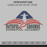Faithfultext 0208 Embroidery File 6 sizes