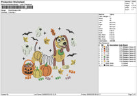 Dogspooky 2909 Embroidery File 6 sizes