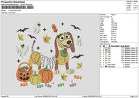 Dogspooky 2909 Embroidery File 6 sizes
