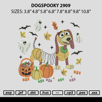Dogspooky 2909 Embroidery File 6 sizes