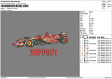 Ferraritext02 Embroidery File 6 sizes