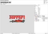 Ferrari 0207 Embroidery File 6 sizes