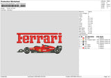 Ferrari 0207 Embroidery File 6 sizes