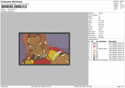 Fanta Embroidery File 4 size