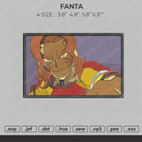 Fanta Embroidery File 4 size