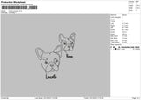 Dog 0312c Embroidery File 6 sizes