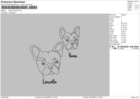 Dog 0312c Embroidery File 6 sizes