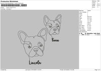 Dog 0312c Embroidery File 6 sizes