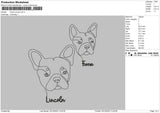 Dog 0312c Embroidery File 6 sizes