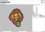 Devil 2512 Embroidery File 6 sizes