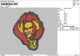 Devil 2512 Embroidery File 6 sizes